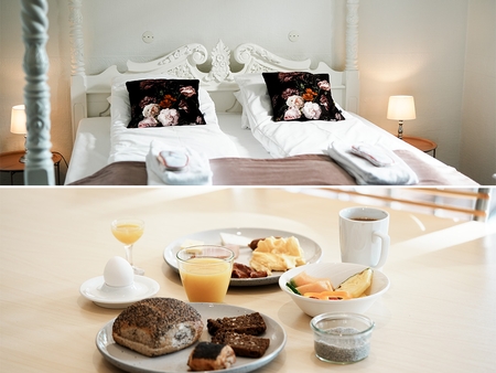 overnatning morgenmad aktionær hotel