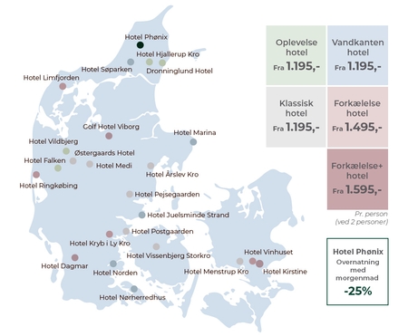 Danske Hoteller A/S hotelophold