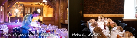 Selskab på Hotel Pejsegården og Hotel Ringkøbing